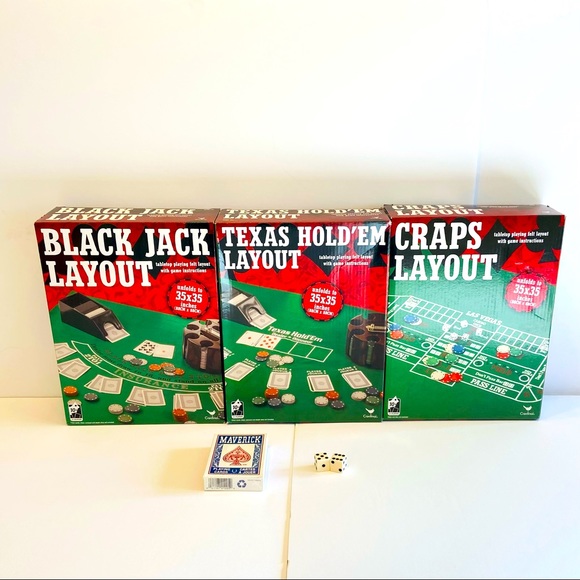 NWT Casino Games ☘️🎲 3 Games, Cards, and Dice - Casino Night Bundle - Picture 2 of 6